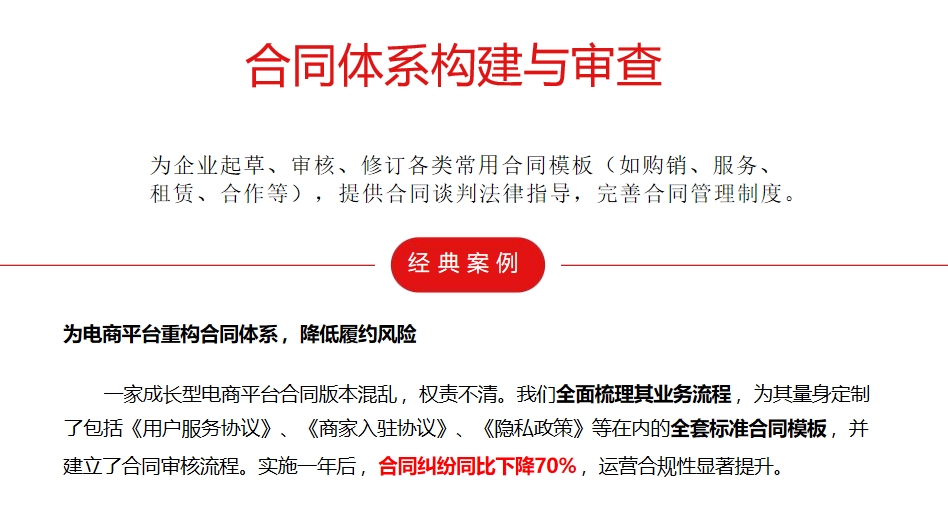 合同体系构建与审查